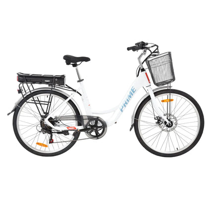 Elektrinis dviratis Hecht prime baltas 26"