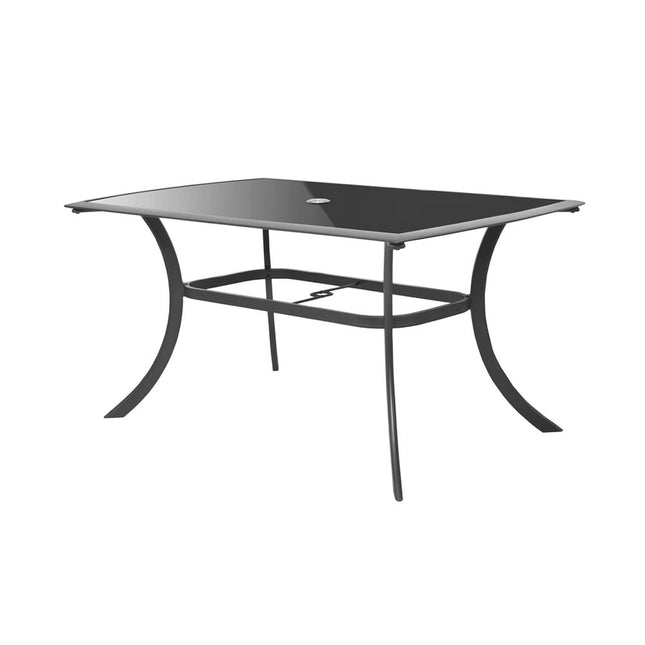 Sodo stalas HECHT HONEY MAXI TABLE, su grūdintu stiklu