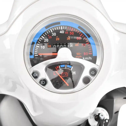 Elektrinis motoroleris Hecht citis max baltas