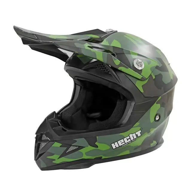 Moto šalmas Hecht 56915 žalias/juodas XL