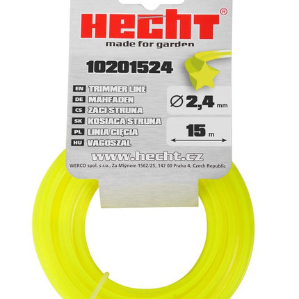 Žoliapjovės valas HECHT 10201524, 2,4 mm x 15 m