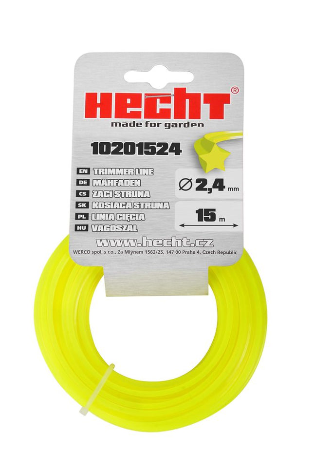 Žoliapjovės valas HECHT 10201524, 2,4 mm x 15 m