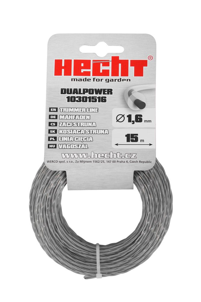Valas žoliapjovei HECHT 10301516, 1,6 mm x 15 m