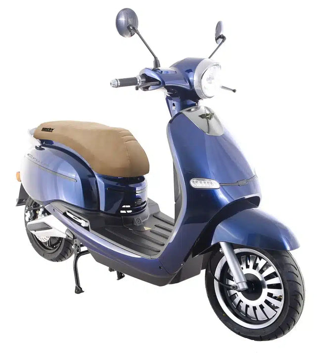 Elektrinis motoroleris Hecht citis mėlynas