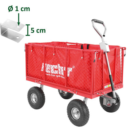 Sodo traktoriuko priekaba HECHT 52184, 300 kg keliamoji galia