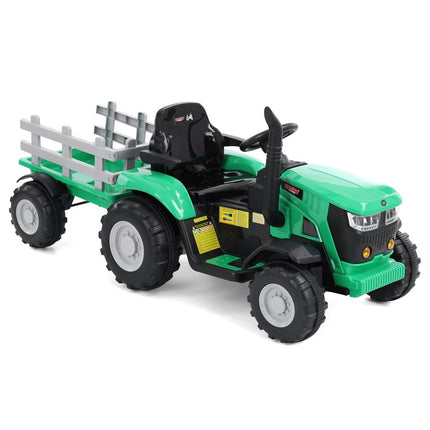 Akumuliatorinis traktorius vaikams HECHT 50825 GREEN, 2x35 W
