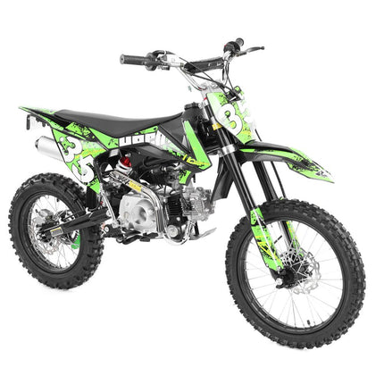 Benzininis krosinis motociklas HECHT 51126 GREEN, elektrinis užvedimas