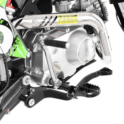 Benzininis krosinis motociklas HECHT 51126 GREEN, elektrinis užvedimas