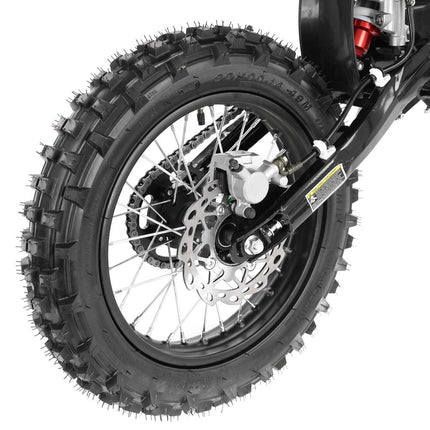 Benzininis krosinis motociklas HECHT 51126 GREEN, elektrinis užvedimas