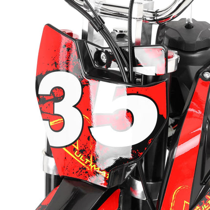 Benzininis krosinis motociklas HECHT 51126 RED, 125 cm³