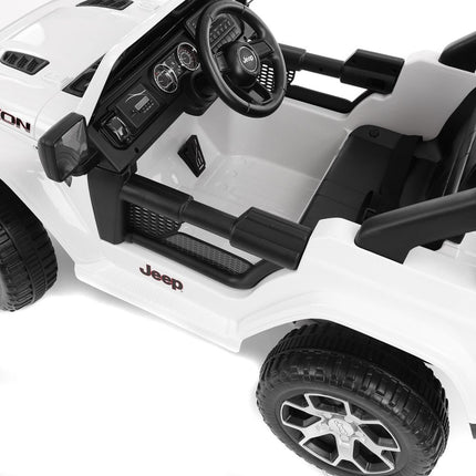 Vaikiškas elektromobilis Jeep Wrangler Rubicon, Baltas