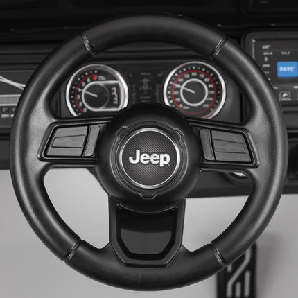 Vaikiškas elektromobilis Jeep Wrangler Rubicon, Baltas