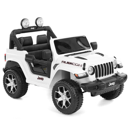 Vaikiškas elektromobilis Jeep Wrangler Rubicon, Baltas