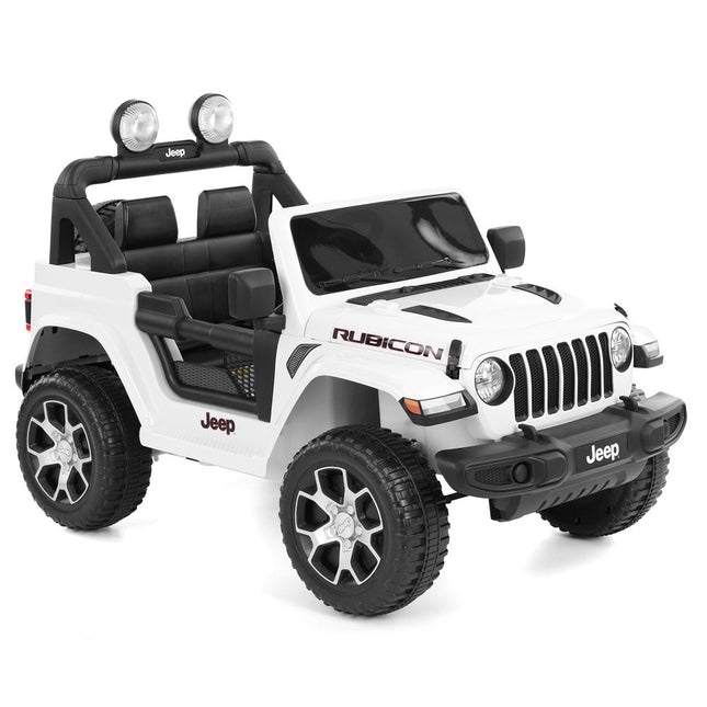 Vaikiškas elektromobilis Jeep Wrangler Rubicon, Baltas