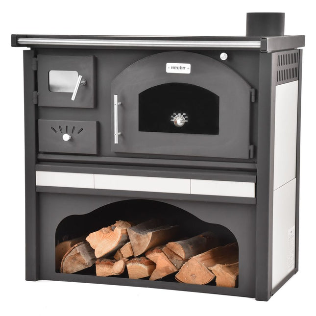 Malka kūrenama krosnelė su orkaite HECHT VULCANUS BEIGE, 6 kW