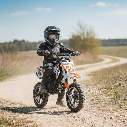 Benzininis krosinis motociklas HECHT 54557 ORANGE, 57 cm³