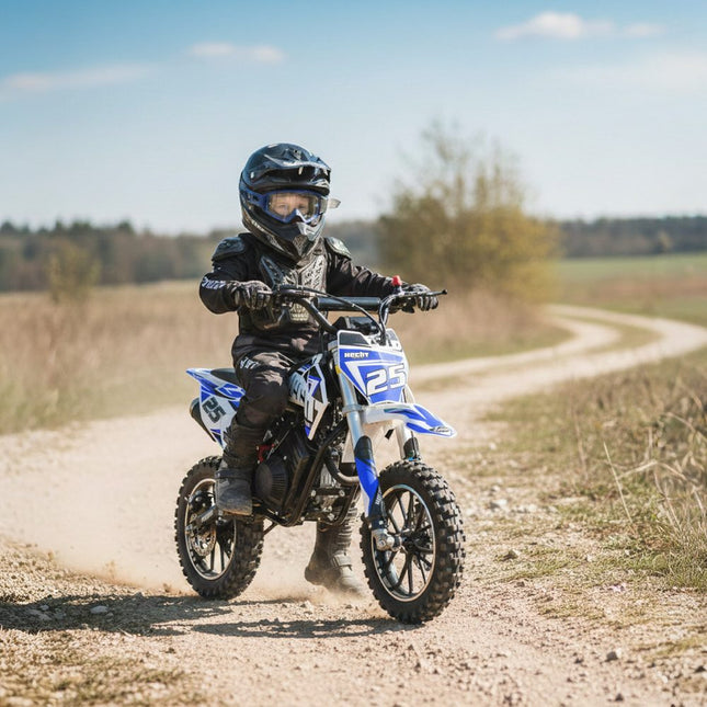 Benzininis krosinis motociklas HECHT 54557 BLUE, 57 cm³