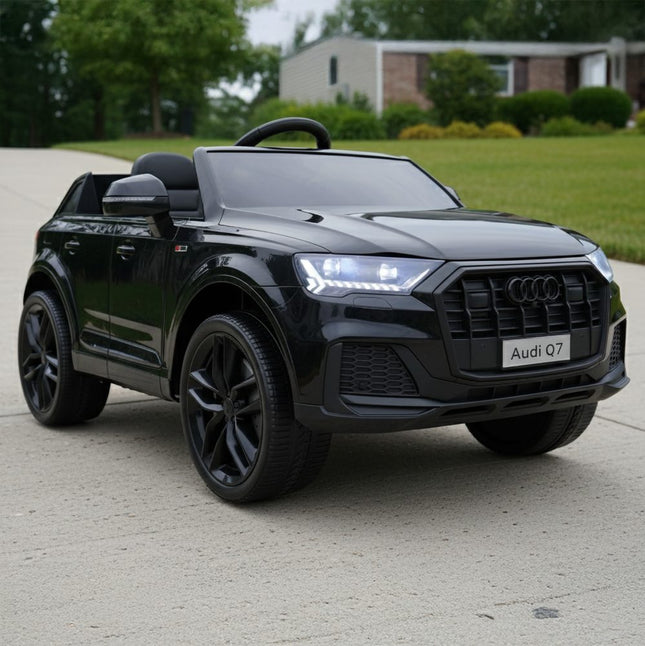 Vaikiškas elektromobilis Audi Q7, juodas