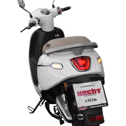 Elektrinis motoroleris Hecht citis baltas