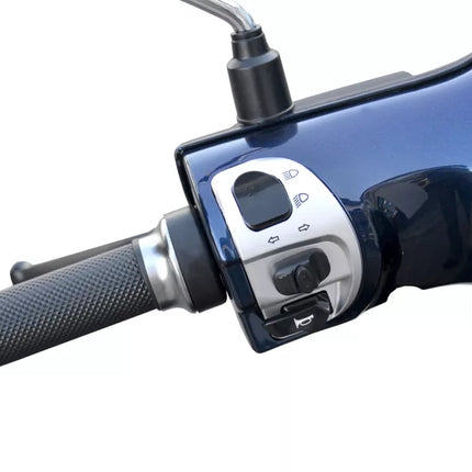 Elektrinis motoroleris Hecht citis mėlynas
