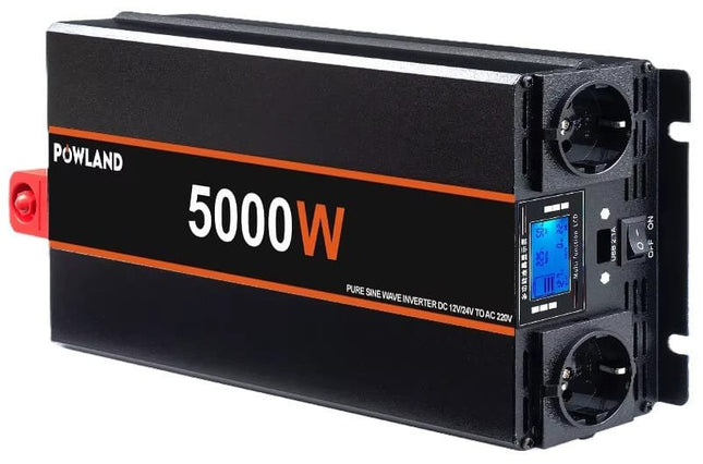 Švaraus sinuso inverteris Powland 24V-220V, 5000W