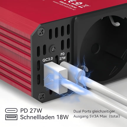 ALLWEI Švaraus Sinuso Inverteriai 12V → 230V
