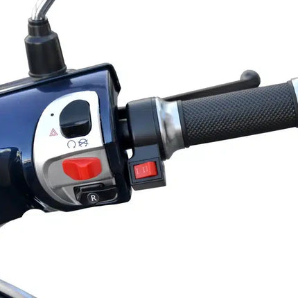 Elektrinis motoroleris Hecht citis mėlynas