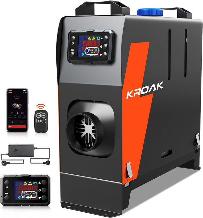 Dyzelinis šildytuvas KROAK 8kW 12/24V 220V, App