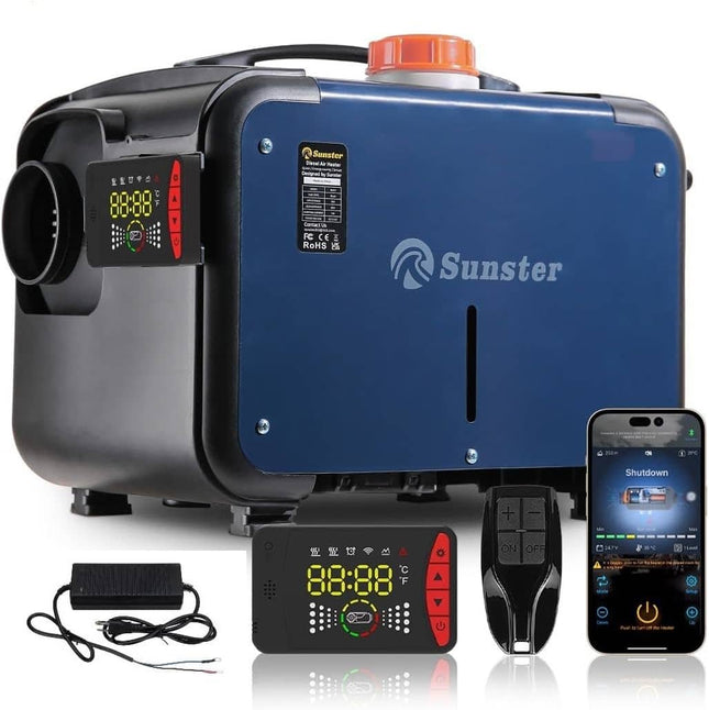 Dyzelinis šidytuvas 2-8 kW, App, 220V Adapteris