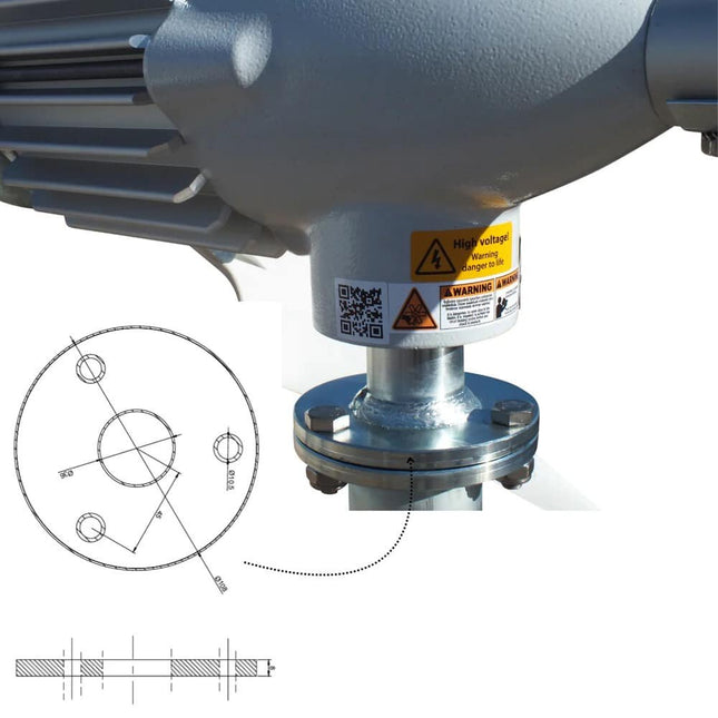 Istabreeze i-1000 vėjo turbina, 5 sparnų, 48V