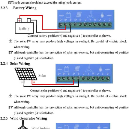 KX-ENERGIE hibridinis vėjo ir saulės įkrovimo valdiklis (MPPT/PWM) – 2000 W, 12V/24V