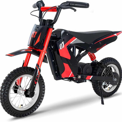 Vienvietis elektrinis motociklas vaikams, raudonas