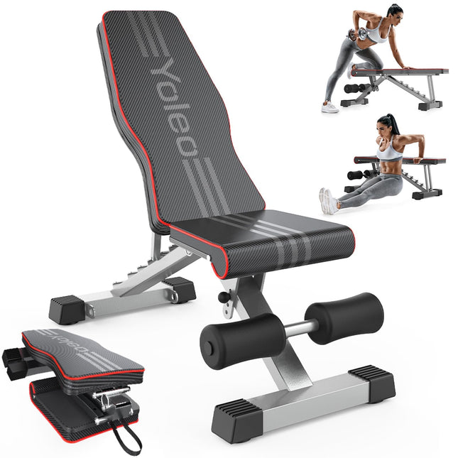 YOLEO reguliuojamas daugiafunkcinis treniruočių suoliukas 300kg