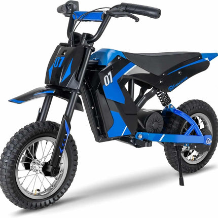 Vienvietis vaikiškas elektrinis motociklas mėlynas