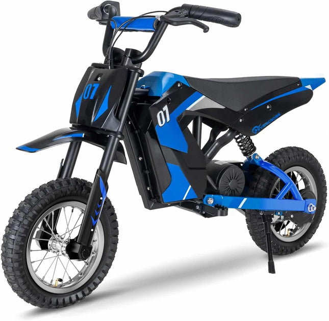 Vienvietis vaikiškas elektrinis motociklas mėlynas