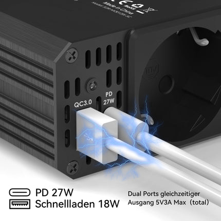 ALLWEI Švaraus Sinuso Inverteriai 12V → 230V
