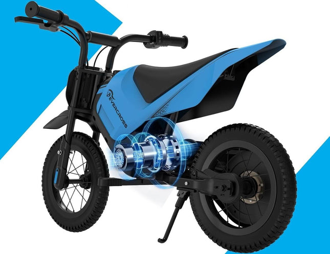 Elektrinis motociklas vaikams EV05M, mėlynas