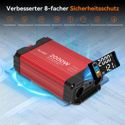 ALLWEI Švaraus Sinuso Inverteriai 12V → 230V