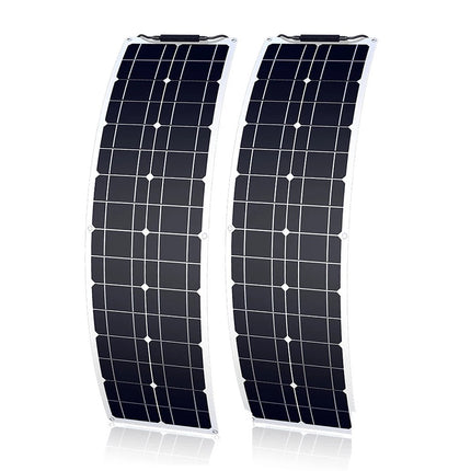 Pusiau lanksčios monokristalinės saulės panelės 100W (2x50W)