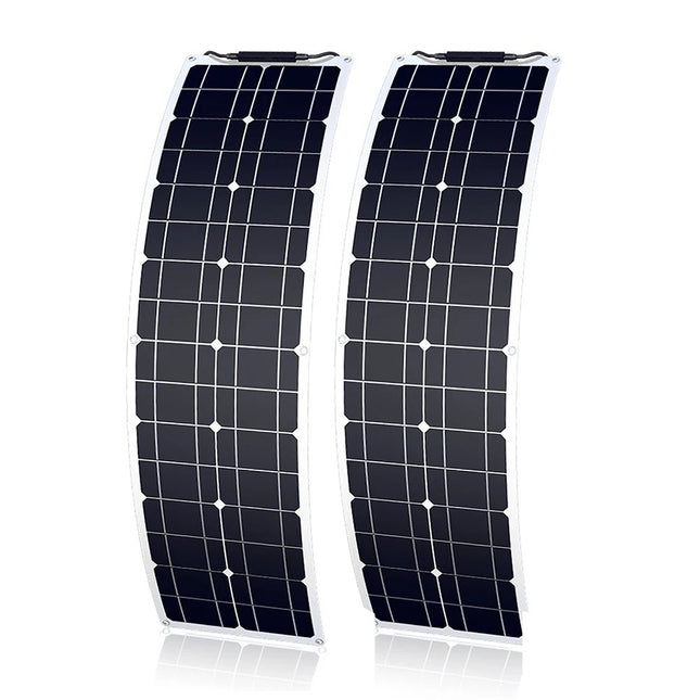 Pusiau lanksčios monokristalinės saulės panelės 100W (2x50W)