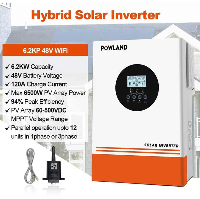 380V inverterių sistema 18600W, MPPT 120A, WiFi