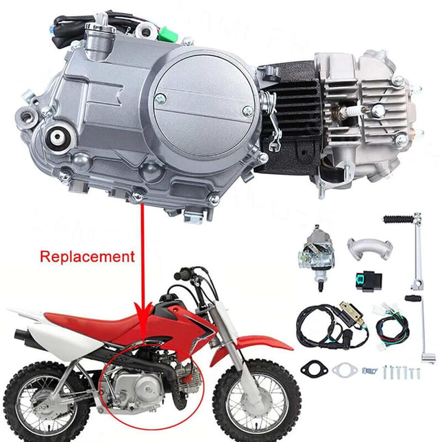 125cc keturtaktis variklis, 4 bėgiai