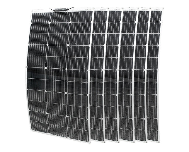 Pusiau lanksčios monokristalinės saulės panelės 600 W (6x100W)