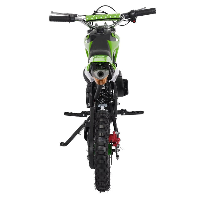 Vienvietis vaikiškas motociklas, žalias