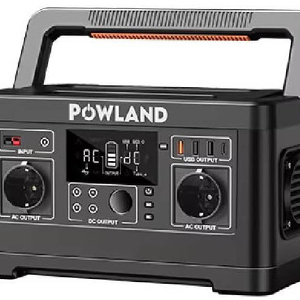 12V Nešiojama elektros stotelė Powland 520Wh, 600W