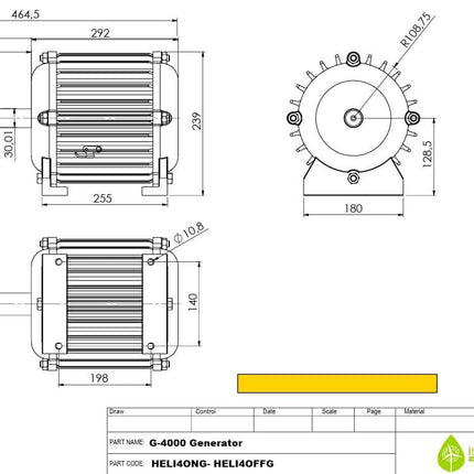 Istabreeze G-4000 48V nuolatinio magneto žemų apsukų generatorius