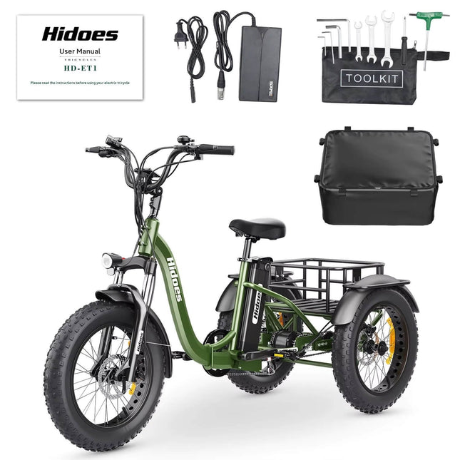 750W Elektrinis triratis HIDOES HD-ET1 20Ah, 20''