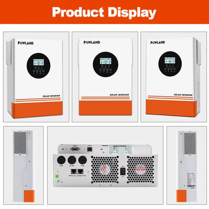 48V Hibridinis inverteris Powland 6200W, WIFI, BMS