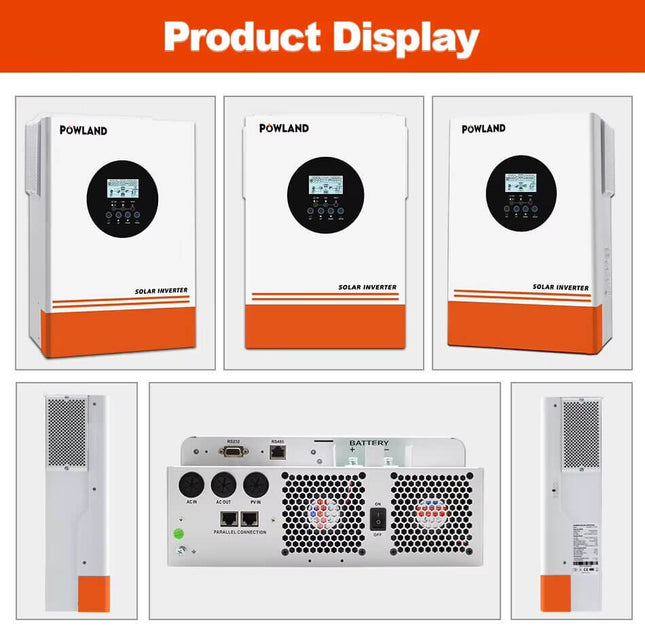 48V Hibridinis inverteris Powland 6200W, WIFI, BMS