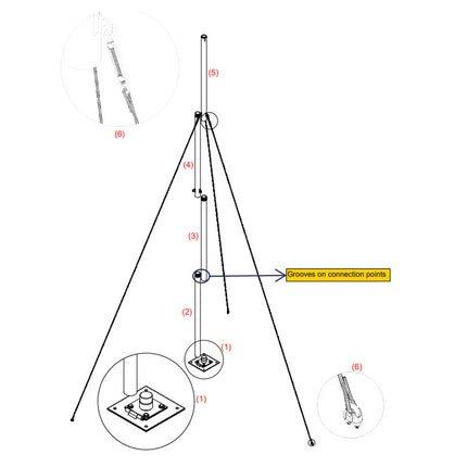 Istabreeze 15kg bokšto prailginimo strypas